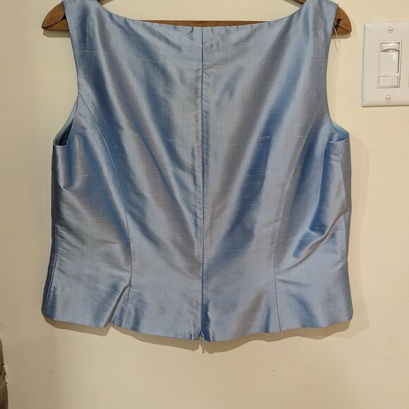 Simon Chang  - 100% silk top sz 14 - Picture 4 of 9